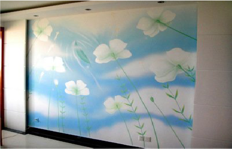 沧源画墙绘怎么画好白云的蓬松感？