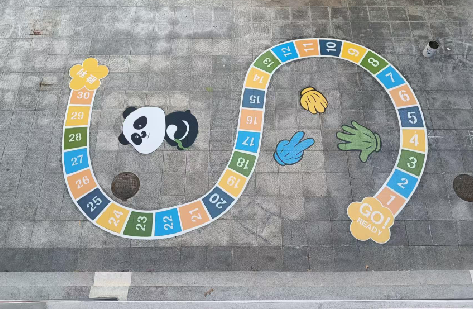 沧源地面游戏彩绘