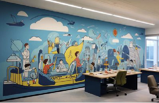沧源办公室墙绘的特点。