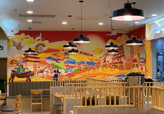 沧源商业空间彩绘介绍。